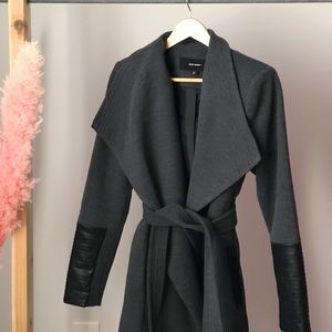 Vero Moda Grey Fall Jacket with Vegan Leather Details